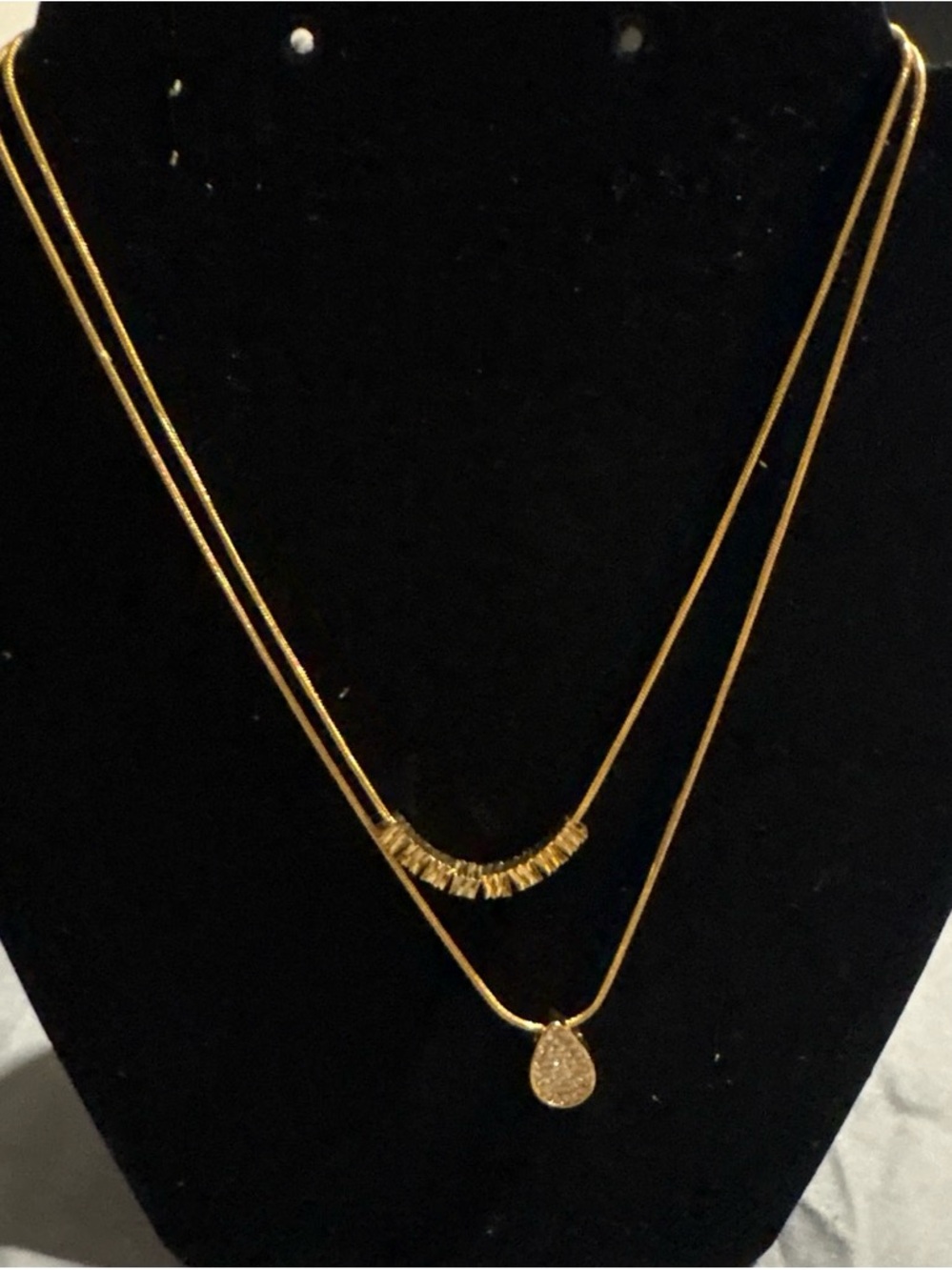 Gold Layered Pendant Necklace Set - Women Jewelry